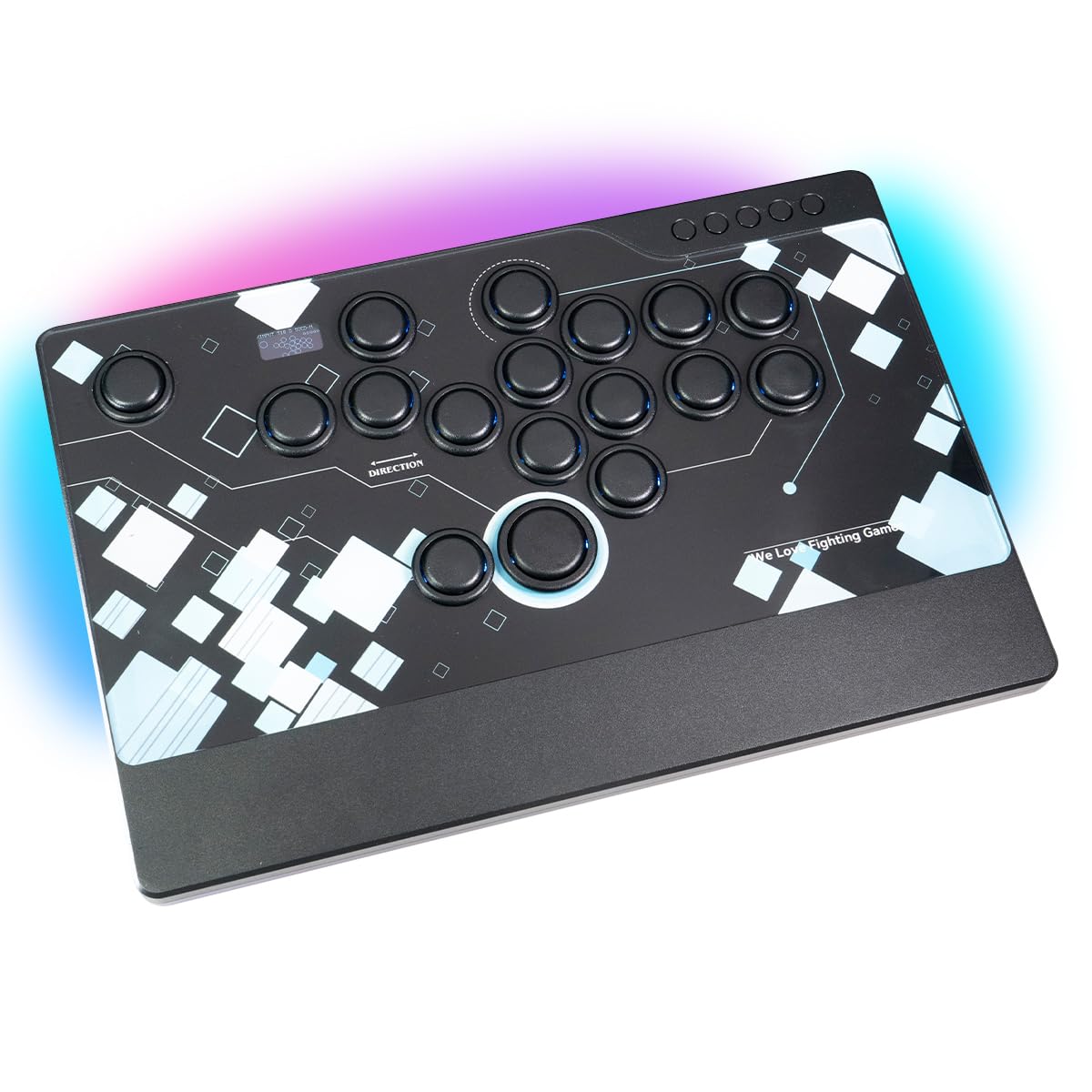 M3 leverless controller with acrylic artwork panel